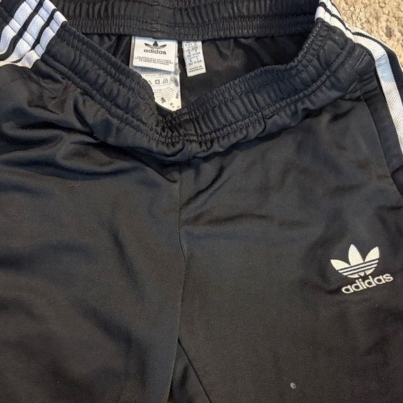 adidas Other - Adidas Kids Black Joggers with White Stripes